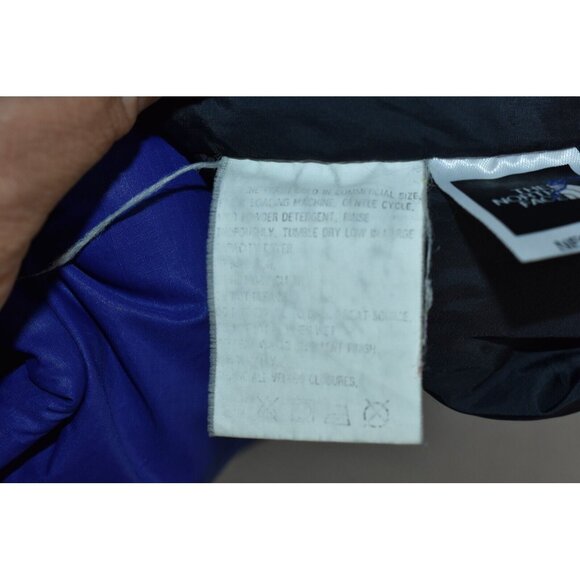 The North Face 700 Nuptse Mens Puffer Vest Size XL Black/Blue Goose Down Vintage - Picture 11 of 15